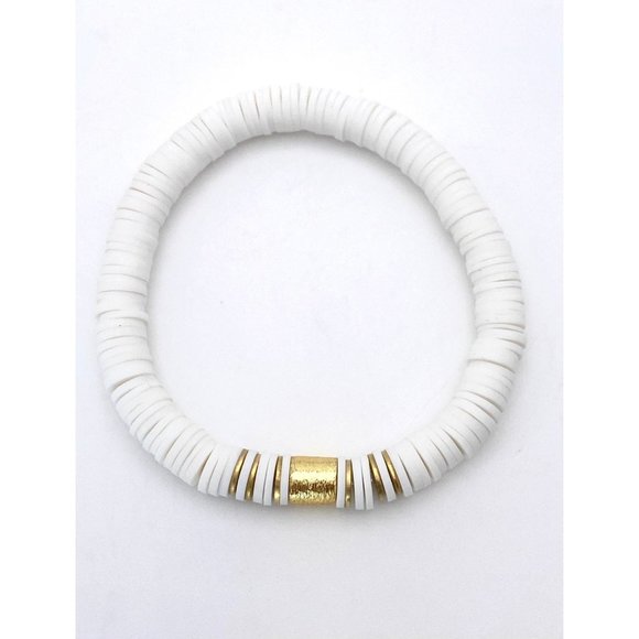 Heishi Bead Stretch Bracelets -Set of 3 - Picture 4 of 4